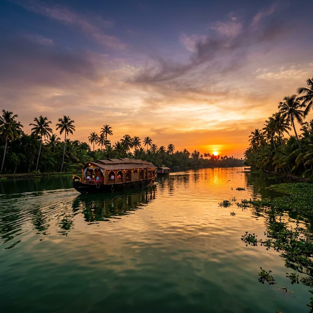 Kerala backwaters serenity